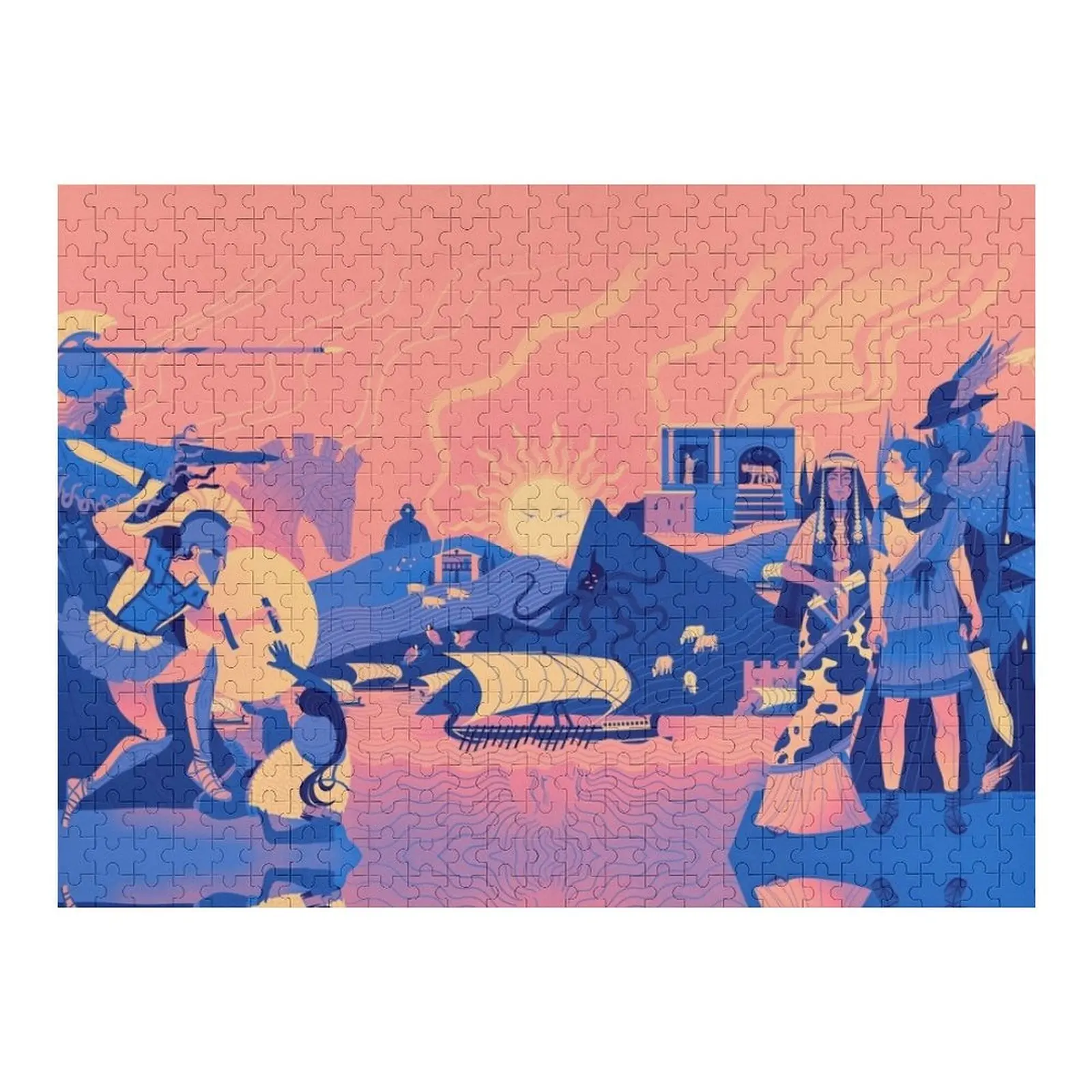 

Эпическая трилогия пейзажа-летняя головоломка на заказ, персонализированный подарок, индивидуальный подарок для детей, таможенный подарок с фотопазлом