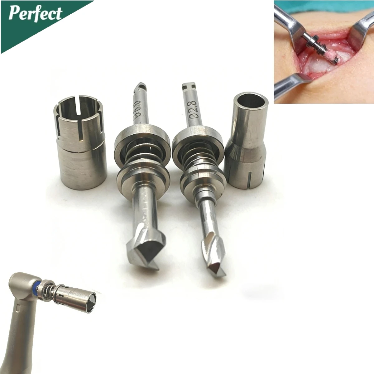

Dental GBR Self-Grinding Spring Bone Harvest Drill Bonesier Autogeneous Trephine Burs Powder Collection Implant Bone Drill