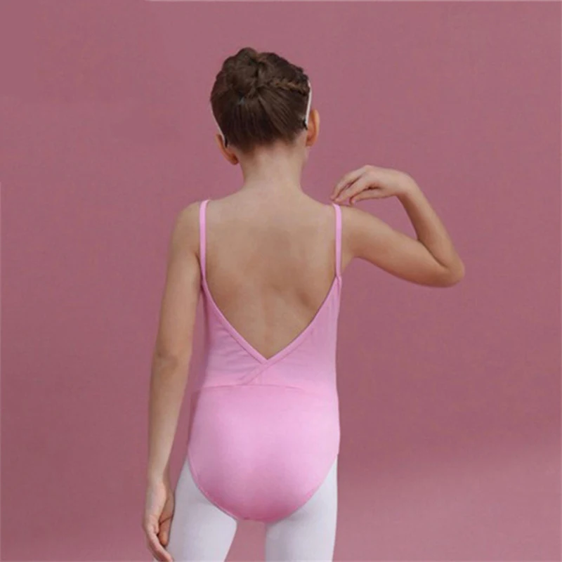 Body per bambini gonna per balletto ragazze ginnastica senza maniche body da ballo canotta in cotone per bambini Slim Tutus Dress Training Dancewear