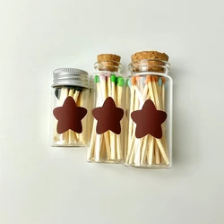 Home Decoration Round Rectangle Striker Paper Sticker Label for Light Up Scented Candle Honeycomb Sandpaper Fireplace Tag
