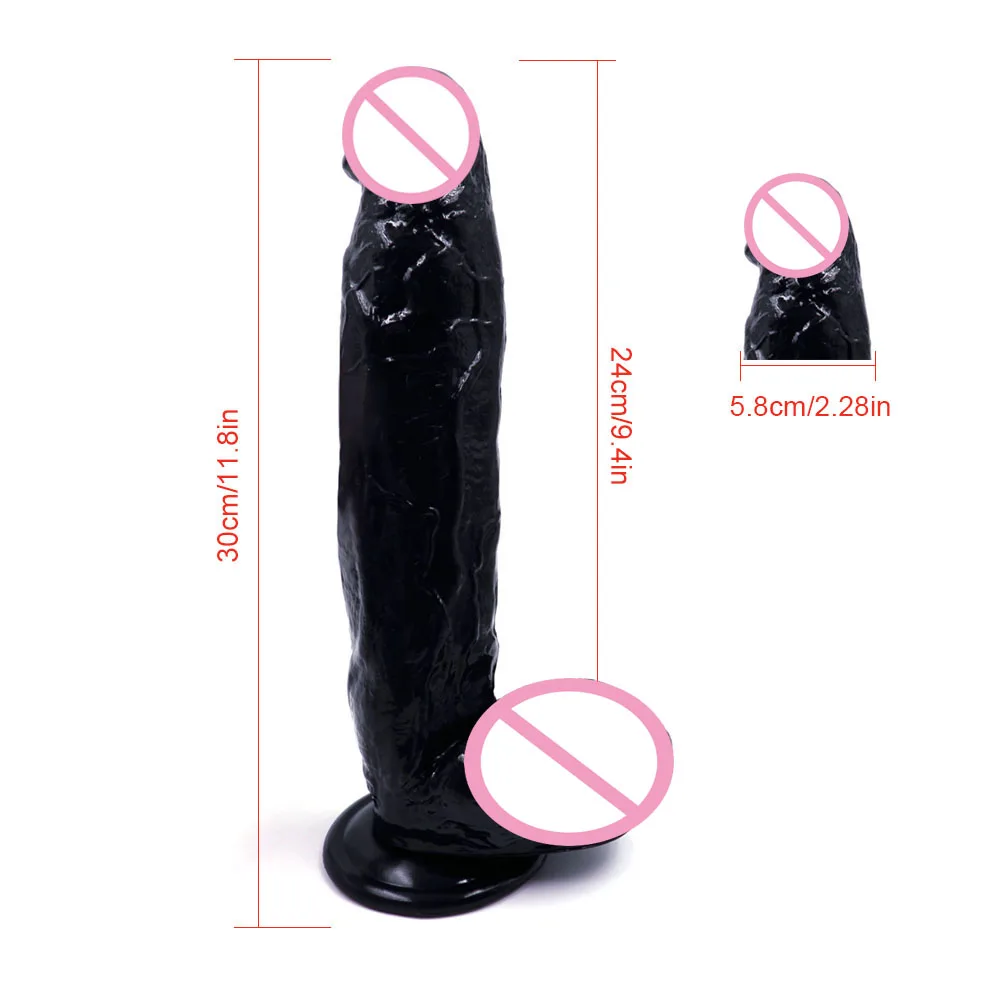 30CM Dildo Lifelike Huge Adult Toy Skin Feeling Realistic Dildo Soft Liquid Silica Gel Penis With Suction Cup Sex Toys Woman