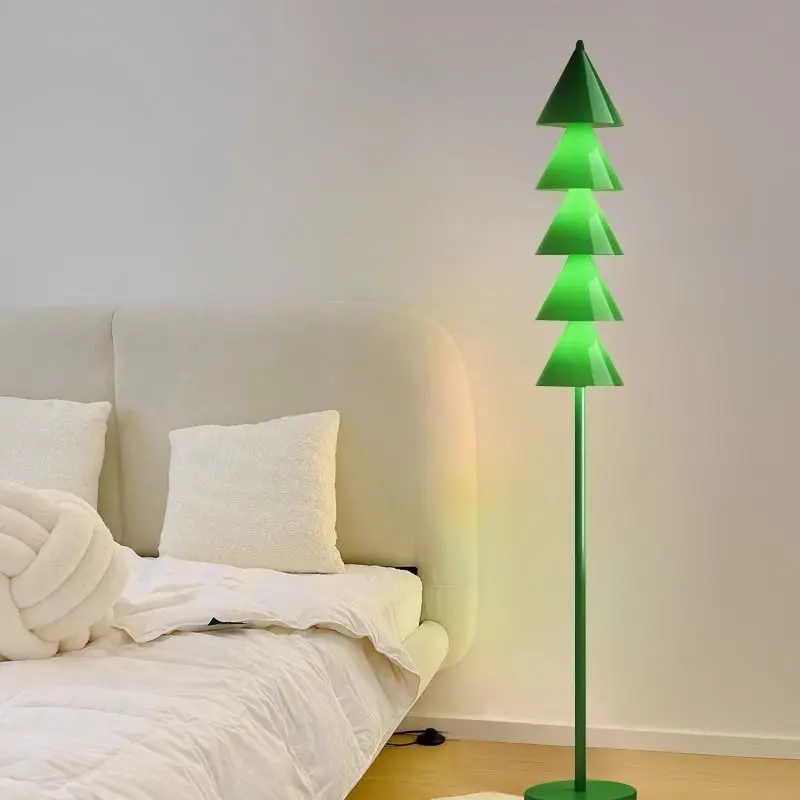 

Christmas tree floor lamp living room sofa creative cartoon decoration bedroom bedside LED small table