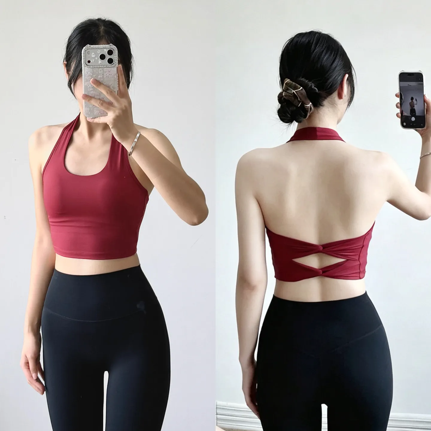 New Sports Underwear Women's Sexy Neck Beauty Back Fitness Training Yoga Bra Breathable, Running Underwear