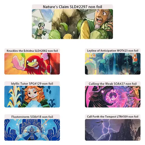 Magical Proxy Cards for entertainment EDH Games TCG Card Foil And Non Foil DIY Culling theWeak IdyllicTutorImprovisationCapstone