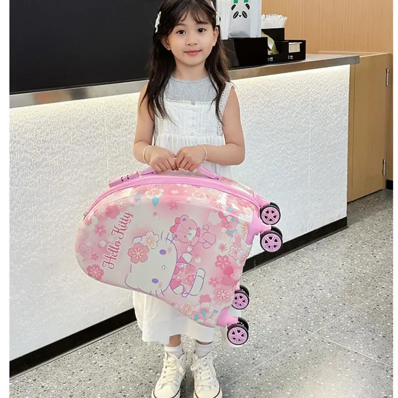 귀여운 만화 Sanrios Kuromi 헬로 키티 수하물 상자 어린이 만화 스타일 유니버설 휠 만화 패션 축제 선물