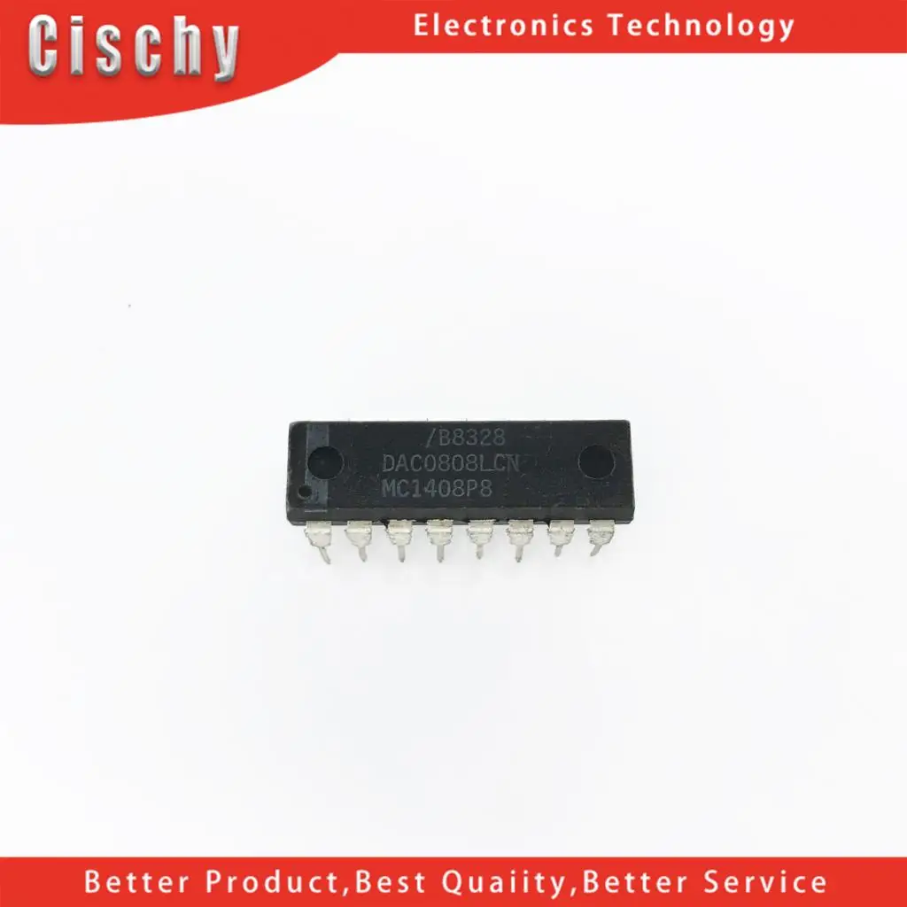 5pcs/lot DAC0808 DAC0808LCN DIP-16 In Stock