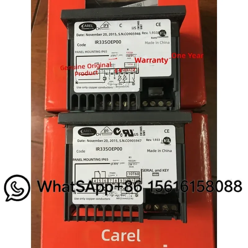 Italy CARLE IR33 Single Relay Thermostat 220V Models IR33S0ER00 and IR33SOEROO
