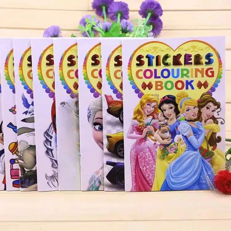 1pc Disney Cartoon Princess Coloring Book, Doodle Notebook, Featuring Snow White, Cinderella & Aurora，Drawing toys view 2