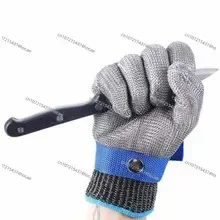 304 Stainless Steel Ring Steel Wire Cutting Gloves Grade 5 Hand Safety Protection Labor Protection Cutting Gloves 1 pcs