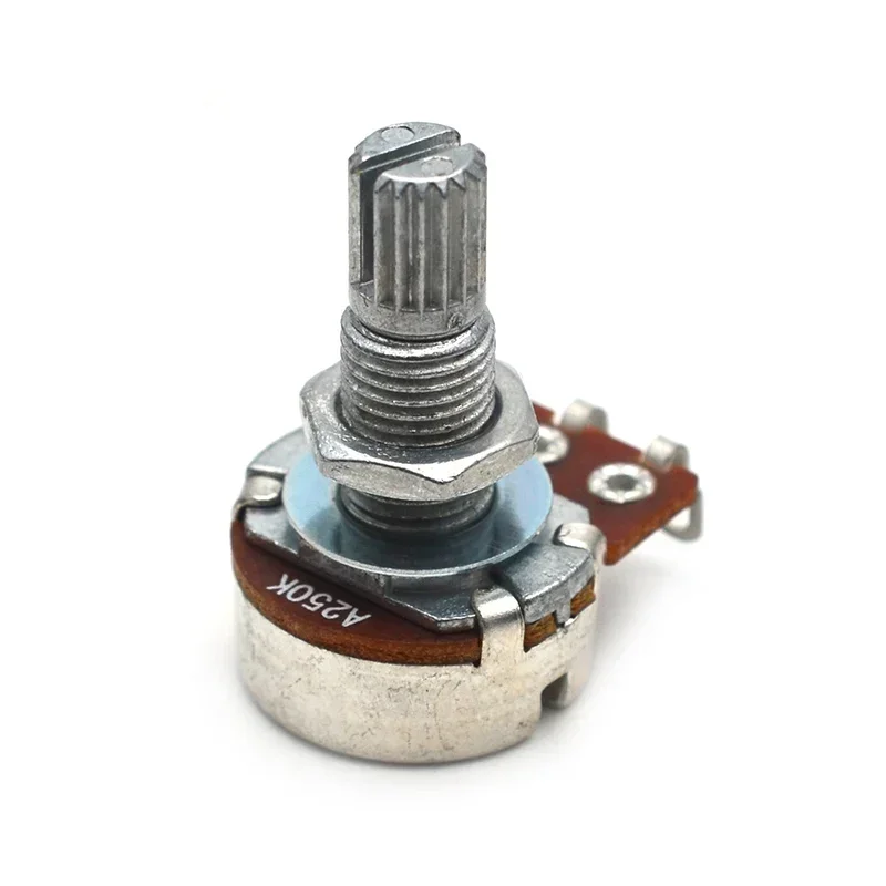 4Pcs A250K/B250K Split Shaft 18mm Guitar Volume Tone Pots Potentiometer for ELectric Guitar Bass