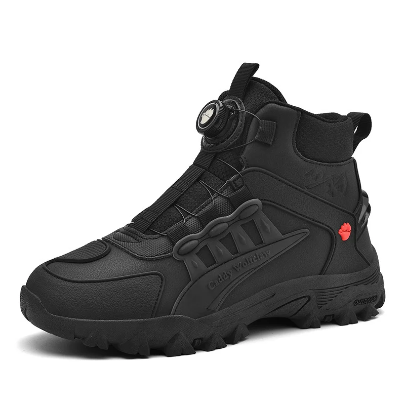 

Men's Motorcycle Boots Breathable Anti-Slip Motorbike Shoes Wear Resistant Impact Resistant Road Racing Casual Riding Boots