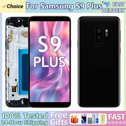 S9+ Super AMOLED Display Screen For Samsung Galaxy S9 Plus G965F G9650 LCD Display Digital Touch Screen With Frame Assembly Part