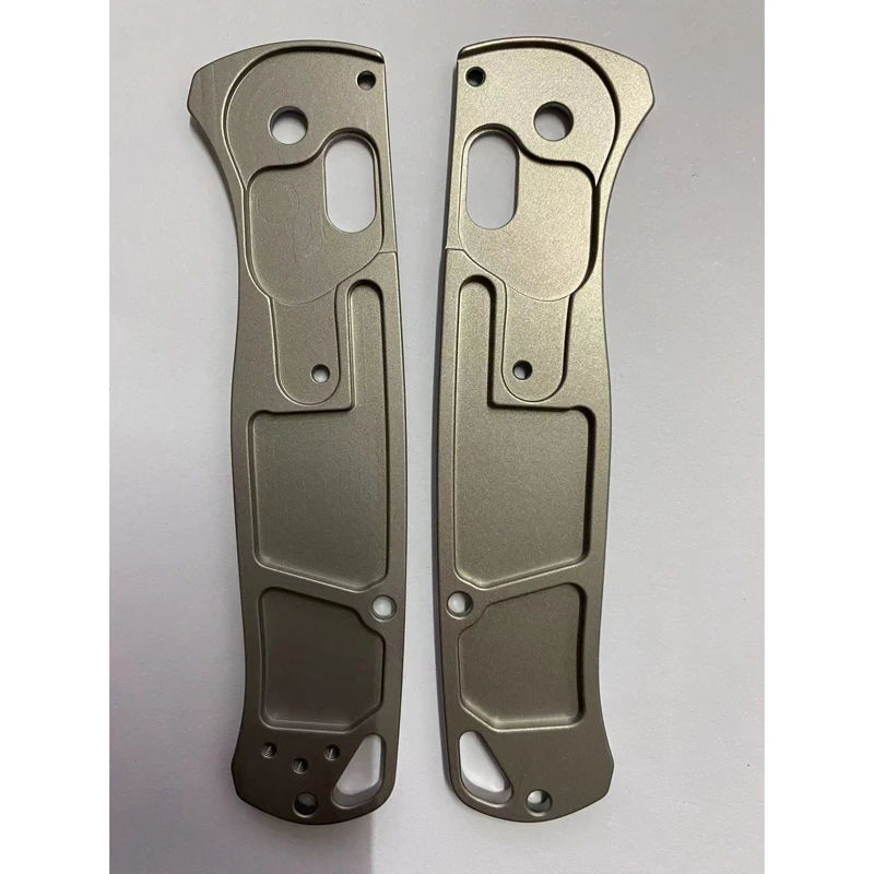 1 Pair Titanium Alloy Grip Handle Scales for Benchmade Bugout 535 Knives