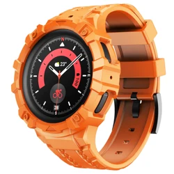ANBEST 45mm 46mm Conjoined Bands For Samsung Galaxy Watch 5 Pro Silicone Sport Correa Strap for Galaxy Watch4 Classic Wristband