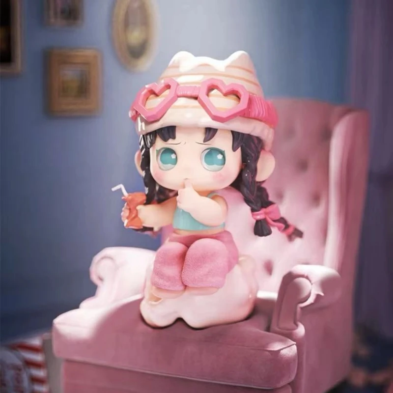 منتج أصلي جديد [بقعة] Heyone Black Play All Pink Day Series Oona الجيل الثاني صندوق أعمى ألعاب عصرية حلي لطيفة