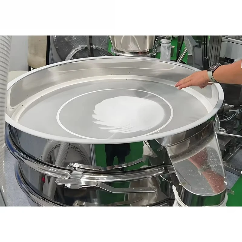 Customized Stainless Steel Vibrating Screen Equipment Food Powder Granule Sifter Separator Industrial Feed Rotary Screen Machine
