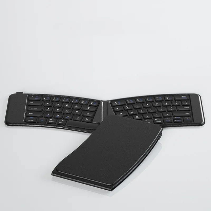 

BOW Ergonomics Folding wireless Bluetooth keyboard shaped portable laptop Mobile tablet ipad Rechargable Portable Wireless Fold
