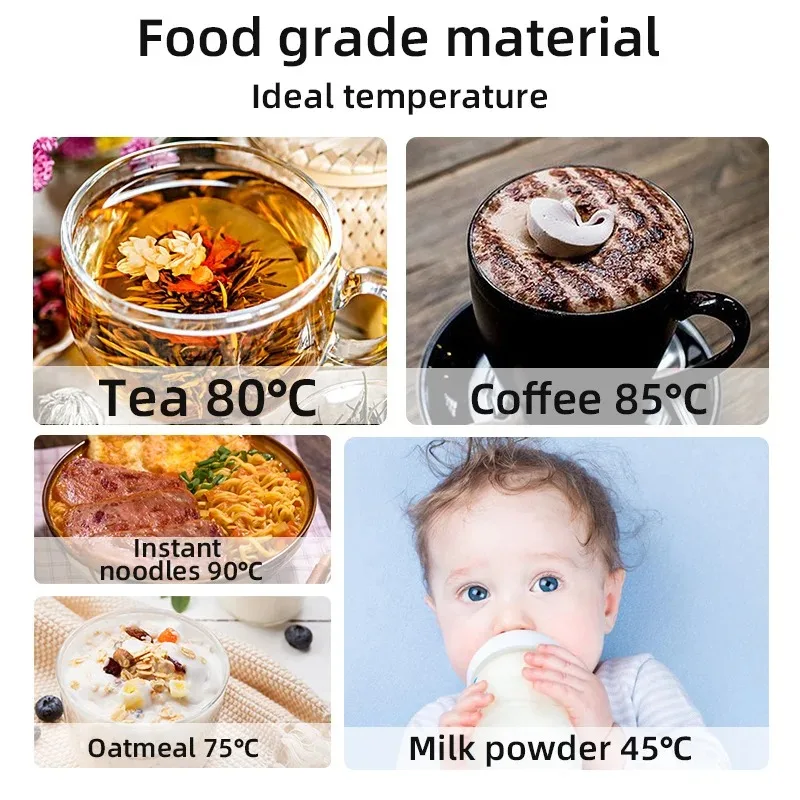 12v-car-heating-cup-400ml-food-grade-stainless-steel-touch-screen-digital-display-anti-dry-burning-thermal-insulation-pot