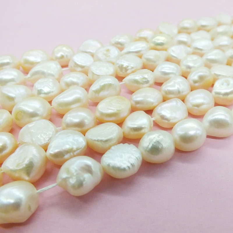 17shares  BAROQUE Pearl  Free Shipping Small 7-8mm Natural  Pink  Freshwater BAROQUE Pearl Loose DIY Spacer Beads 15