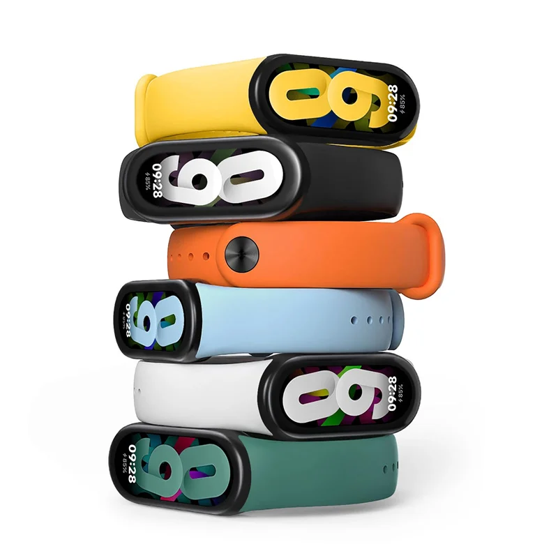 حزام سيليكون رياضي لـ Xiaomi Mi band 8-8 NFC حزام بديل miband8 سوار مقاوم للماء سوار ذكي 8 ملحقات حزام الساعات