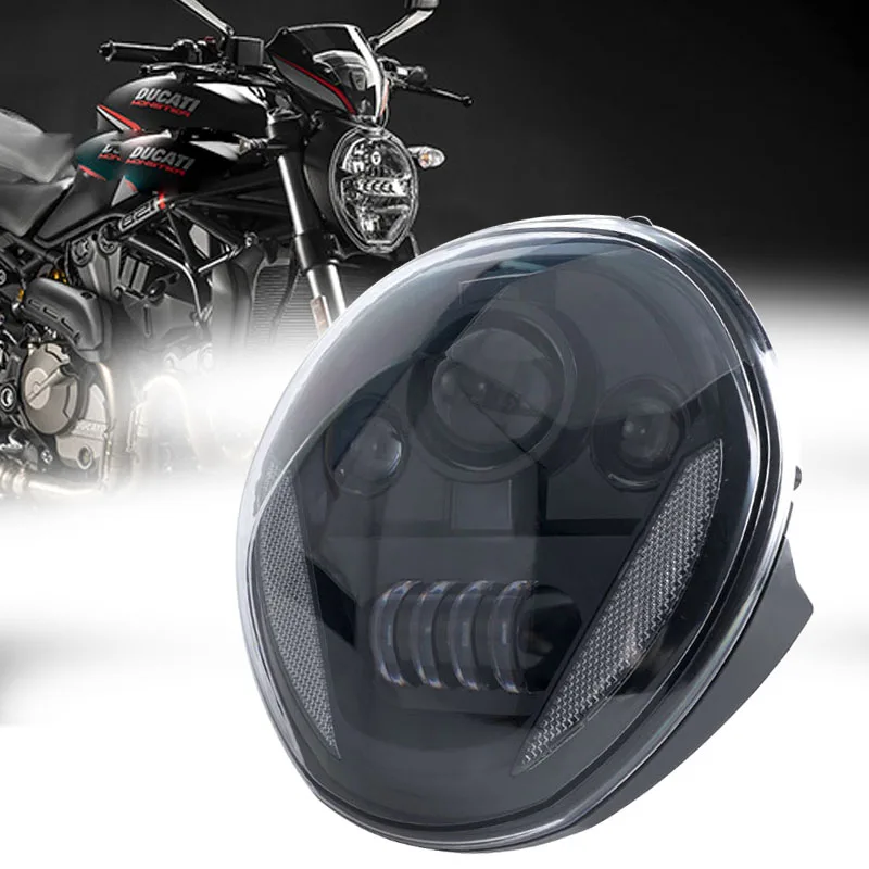 12V LED Headlight For Ducati Monster 821 797 1200 2014-2017 Motorcycle Front Headlights LED Head Lamp Assembly
