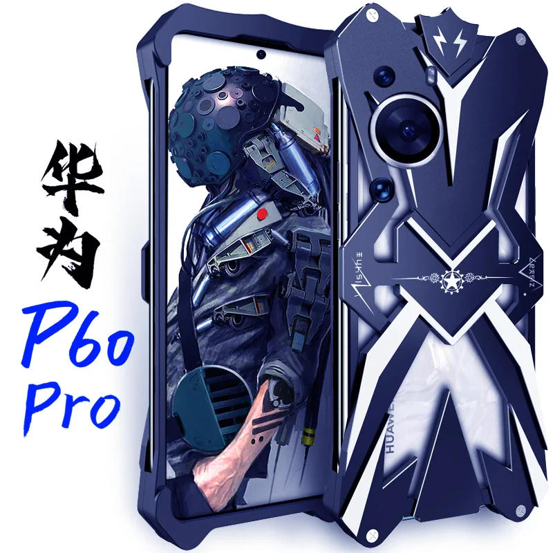 Aluminum Thor Case For Huawei P60 Pro P60 Art Huawei P50 Pro P50E P40 Pro Case Cover Metal Phone Protective Shell Skin Bag