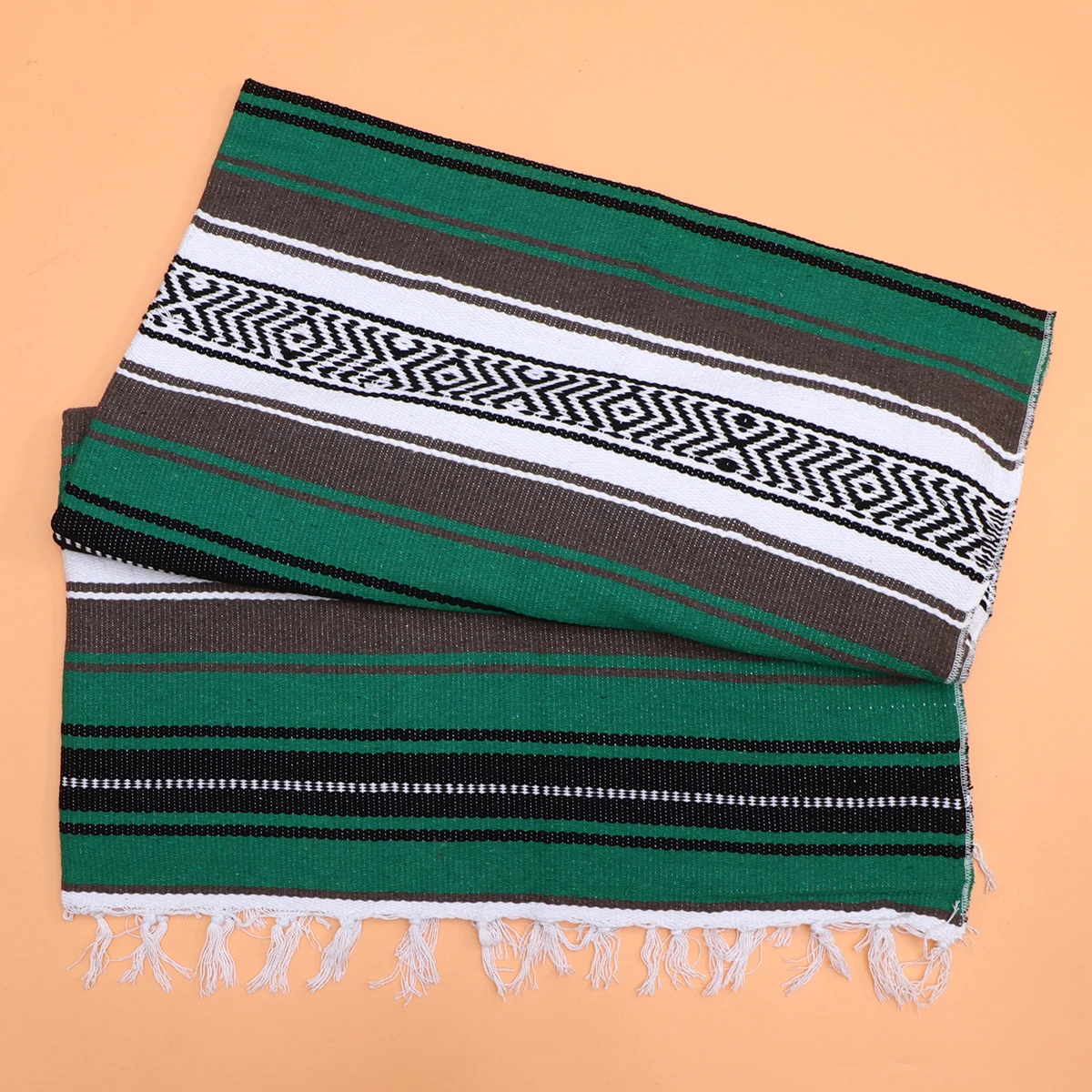 

Mexican Blanket Yellow 130x180cm Blended Thick Soft Serape Sofa Outdoor Car Throw Mexican Blanket Yoga Mat Blended Cape