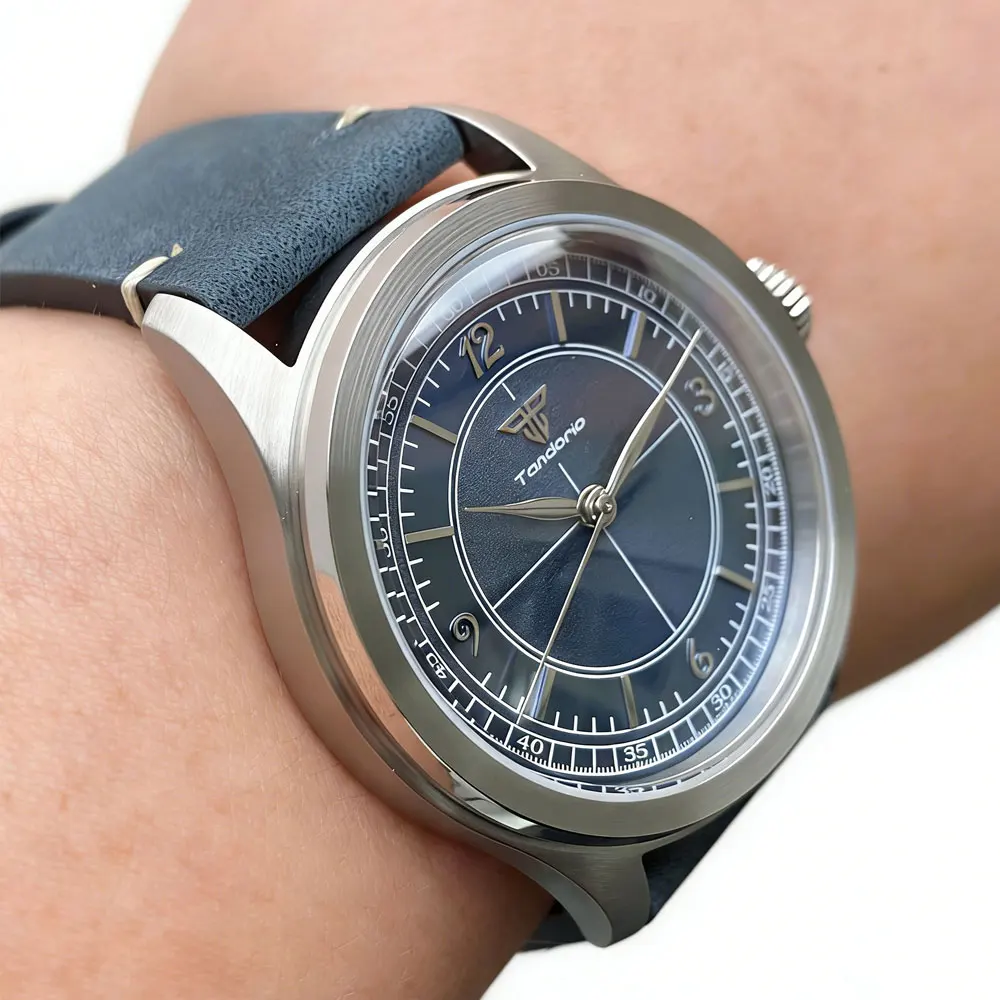 Retro Tandorio Automatic Watch 38mm Sapphire Glass NH35 Japan Movement