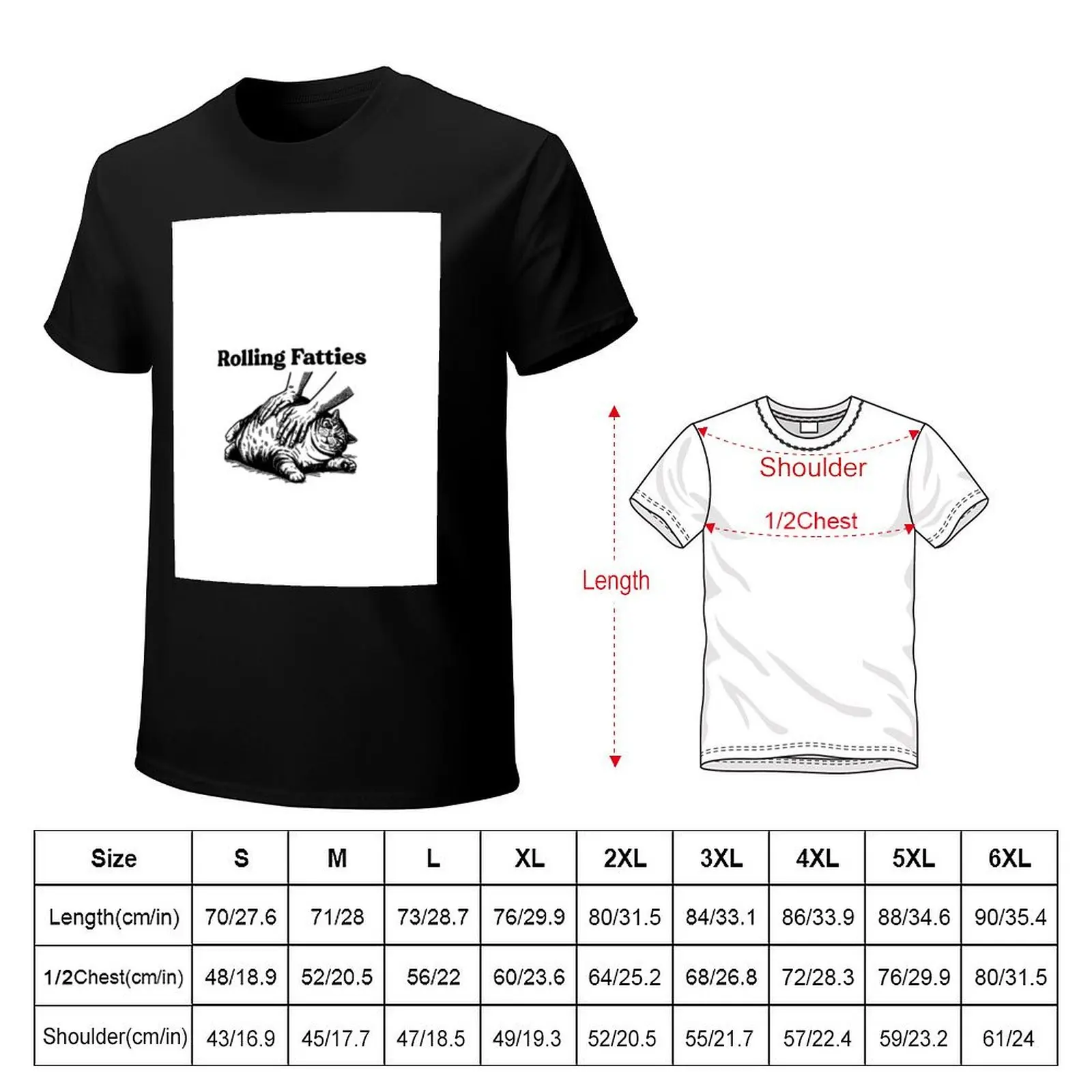 Rolling Fatties T-Shirt Soft Stretch Short Sleeve Top