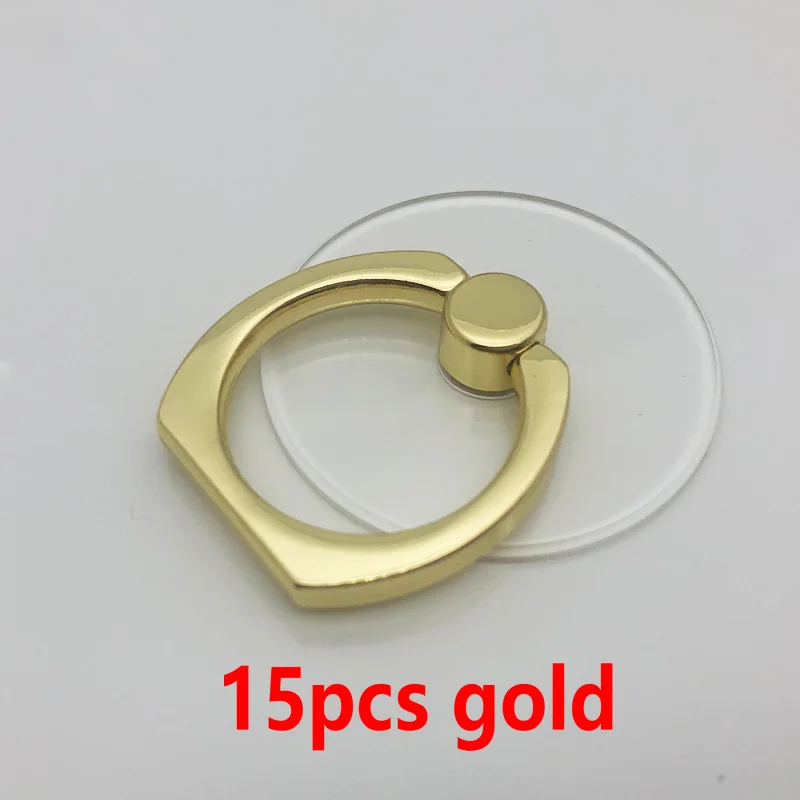 15Pcs Transparent Cell Phone Ring Holder Stand 360° Degree Rotation Clear Finger Grip Kickstand Compatible iPhones or Phone Case view 5