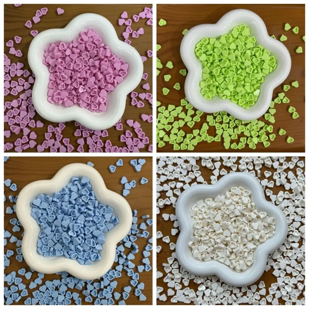 Beads Squeeze Toy Heart Brick Particles Slime Fillers 100g Crunchy Squeeze Ball Fillers Heart Shape Pinch