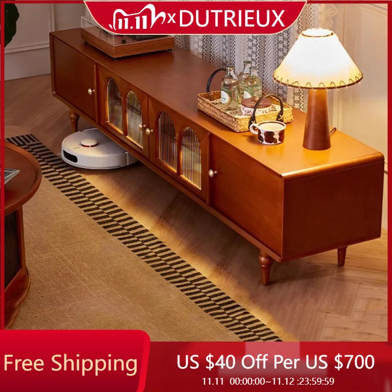

Retro Coffee Tv Stands Mid Century Wood Entertainment Salon Luxury Nordic Unique Tv Table Trendy Archivadores Bedroom Furniture