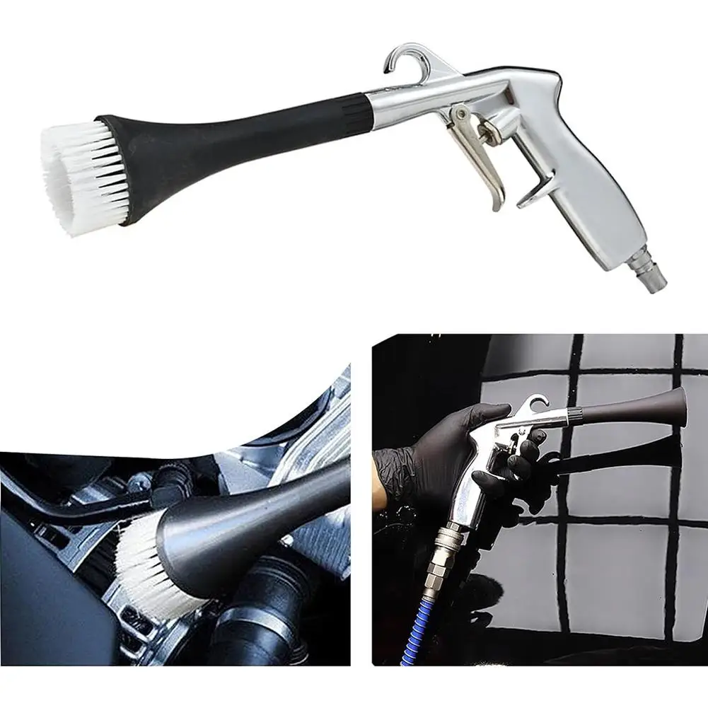 

Car Beauty Tools Tornado Blower Gun With Brush Dust Cleaning Car Dry Gun Cleaning Cleaning Efficient Blower Spray Brush Gun Y1A3