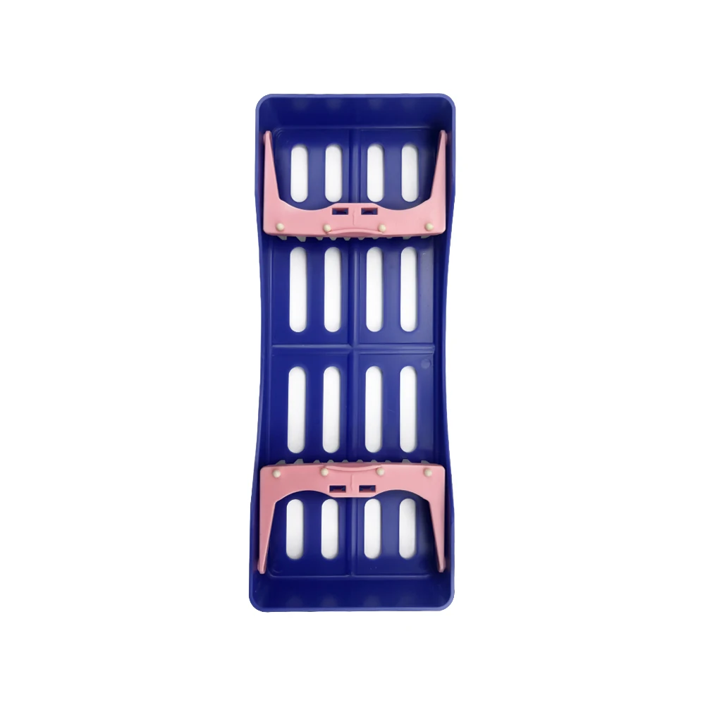 Przyrządy dentystyczne pojemnik sterylizacyjny 5 gniazd do sterylizacji w autoklawie na kasetę do dezynfekcji tacka produktów stomatologicznych