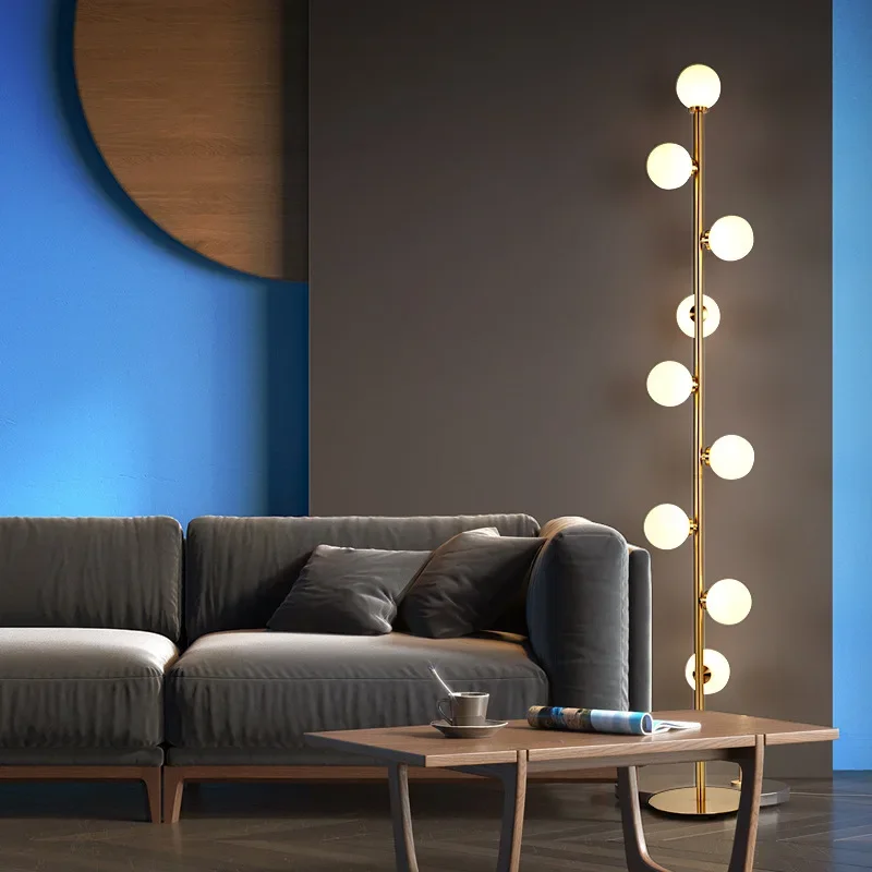 Lámparas de pie LED modernas para sala de estar, iluminación de mesita de noche, accesorios de iluminación para el hogar, luminarias de dormitorio Nórdico