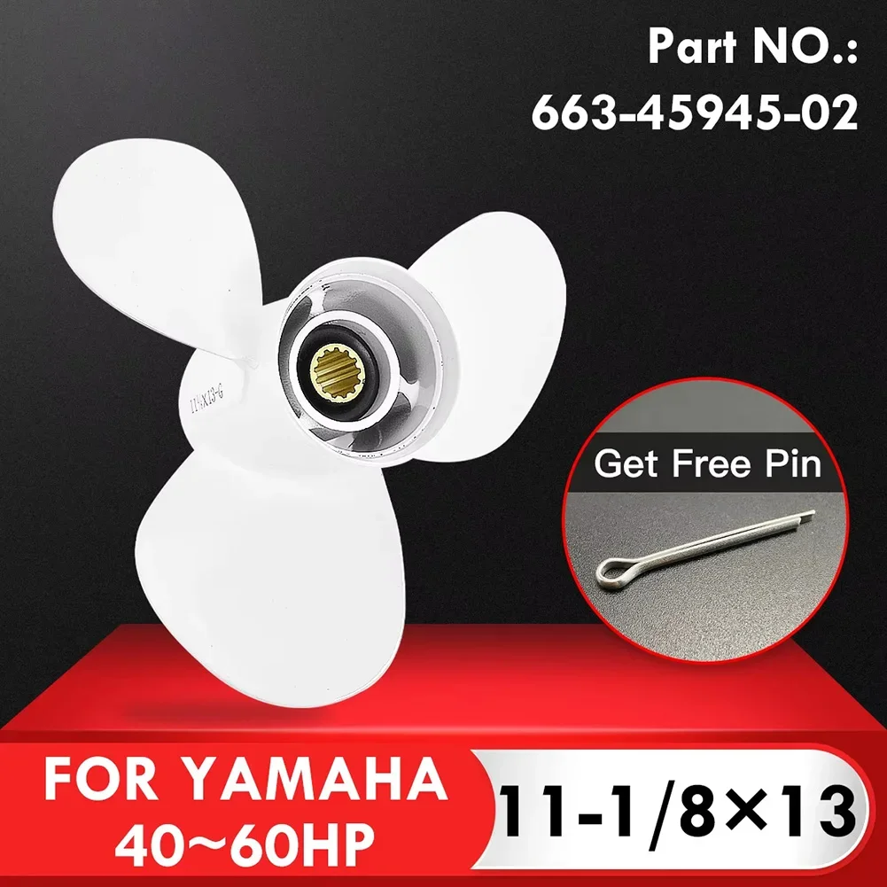 

Для Yamaha 25-60 пропеллер алюминий 11 1/8 X13 PN OEM номер детали 663-45945-02-EL 94-06 + сменные автомобильные аксессуары