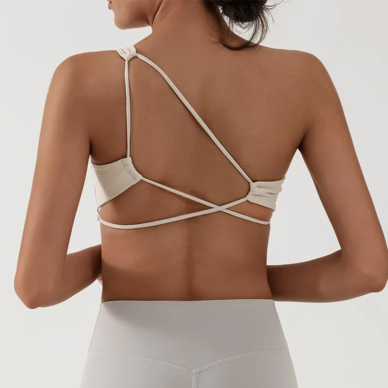 

FUBEIKE Sports Fitness Vest Women's Seamless Backless Bra With Chest Pads Quick-Dry Yoga Clothing One-Piece Sportswear Woman Gym