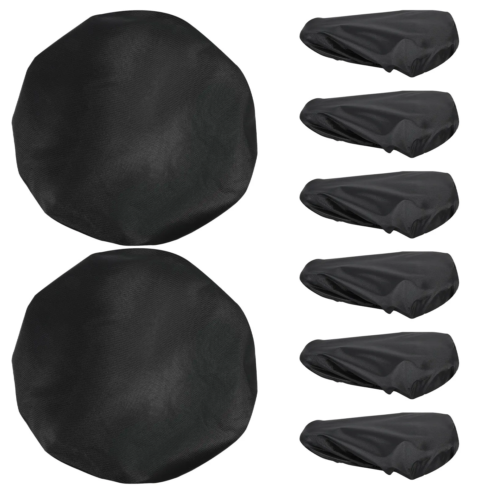 

8Pcs Compact Bicycle Seat Cover Water Resistant Uv Protection Saddle Protector for Commuter Mountain Road Bikes Easy Fit Buckle