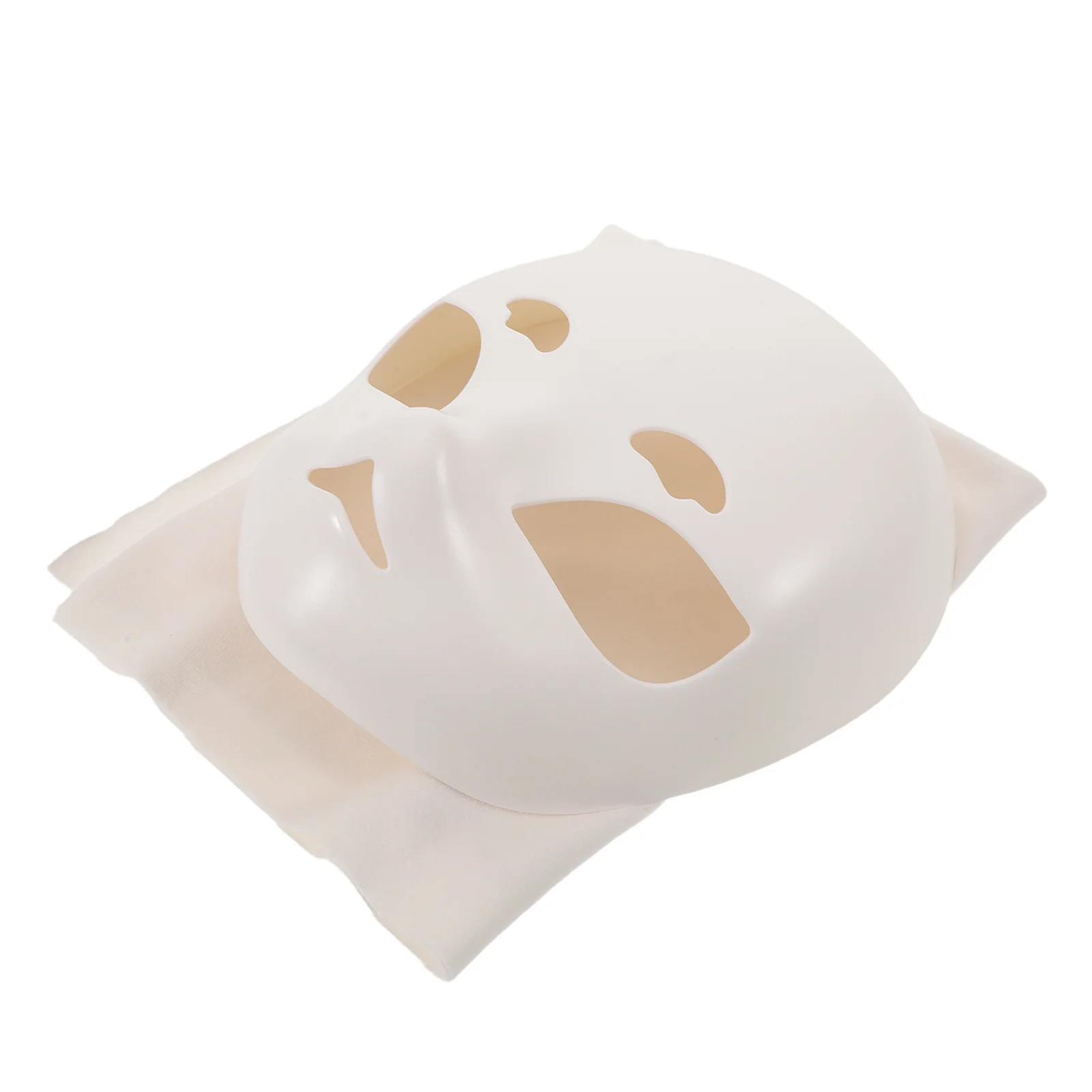 

1 Set Blank White Animal Costume Mask Lightweight Plastic Unpainted Fursuit Head Base For Diy Painting Realistic Skull Design