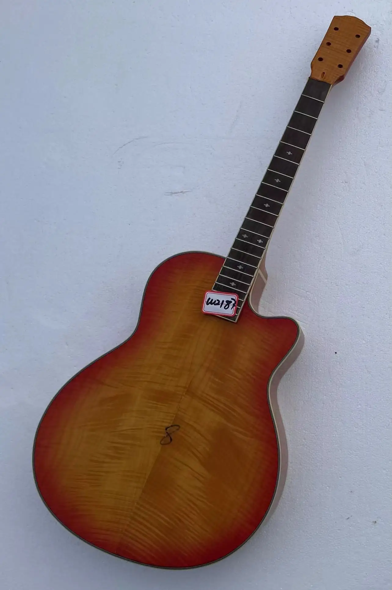 DIY Custom 6 Strings Dobro Reasontor Guitar Part Guitarra Flame Maple Top in Stock Discount Free Shipping W2187