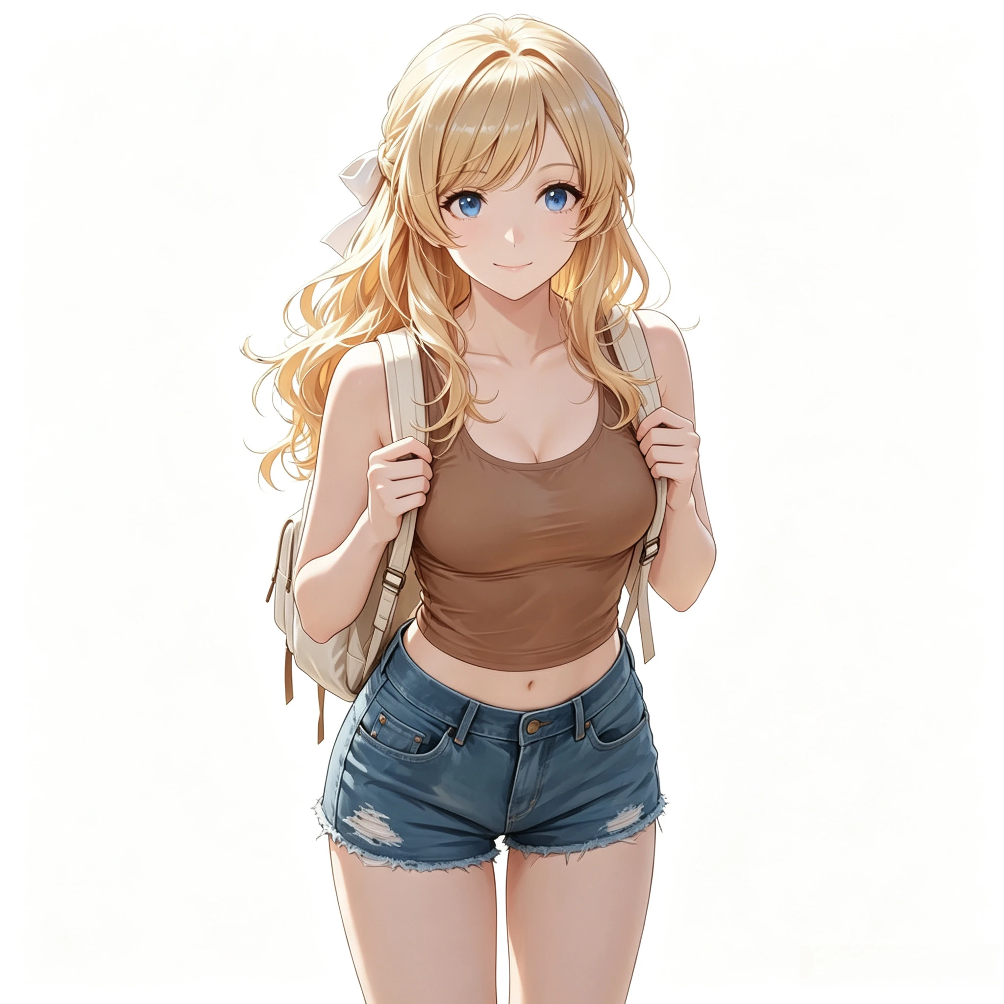Anime Girl Backpack Vinyl Car Decal Sticker 17cm Waterproof Weatherproof for Window Laptop