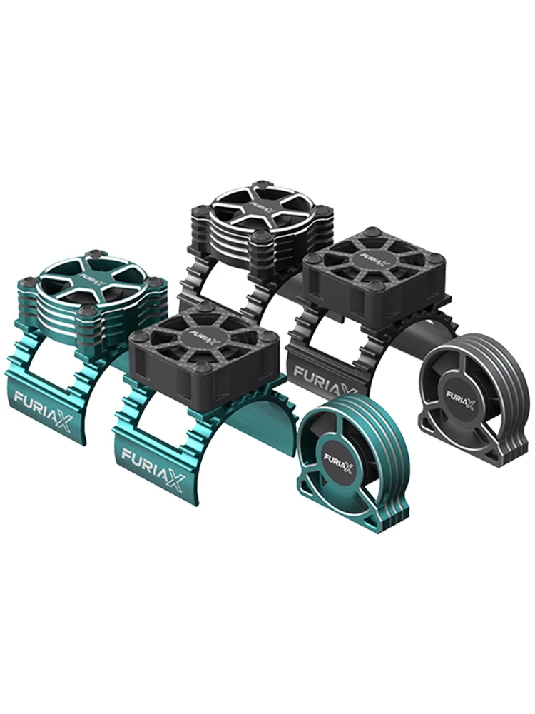 SKYRC Metall-Lüfter, 28000–30000 U/min, CNC-Aluminium, 8,4 V, FuriaX CoolSink Pro Lüfter-Set für 1/10 3650 Motoren, ferngesteuertes Auto