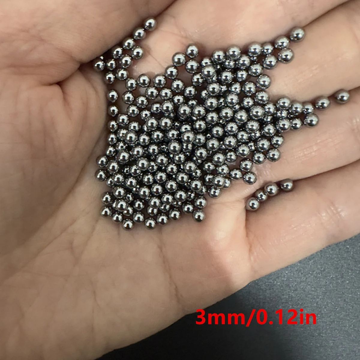 Small Size Steel Balls 10000pcs1 Pack 3mm/0.12in And 3.5mm/0.14in High Carbon Steel Industrial Material Precision Bright Surface