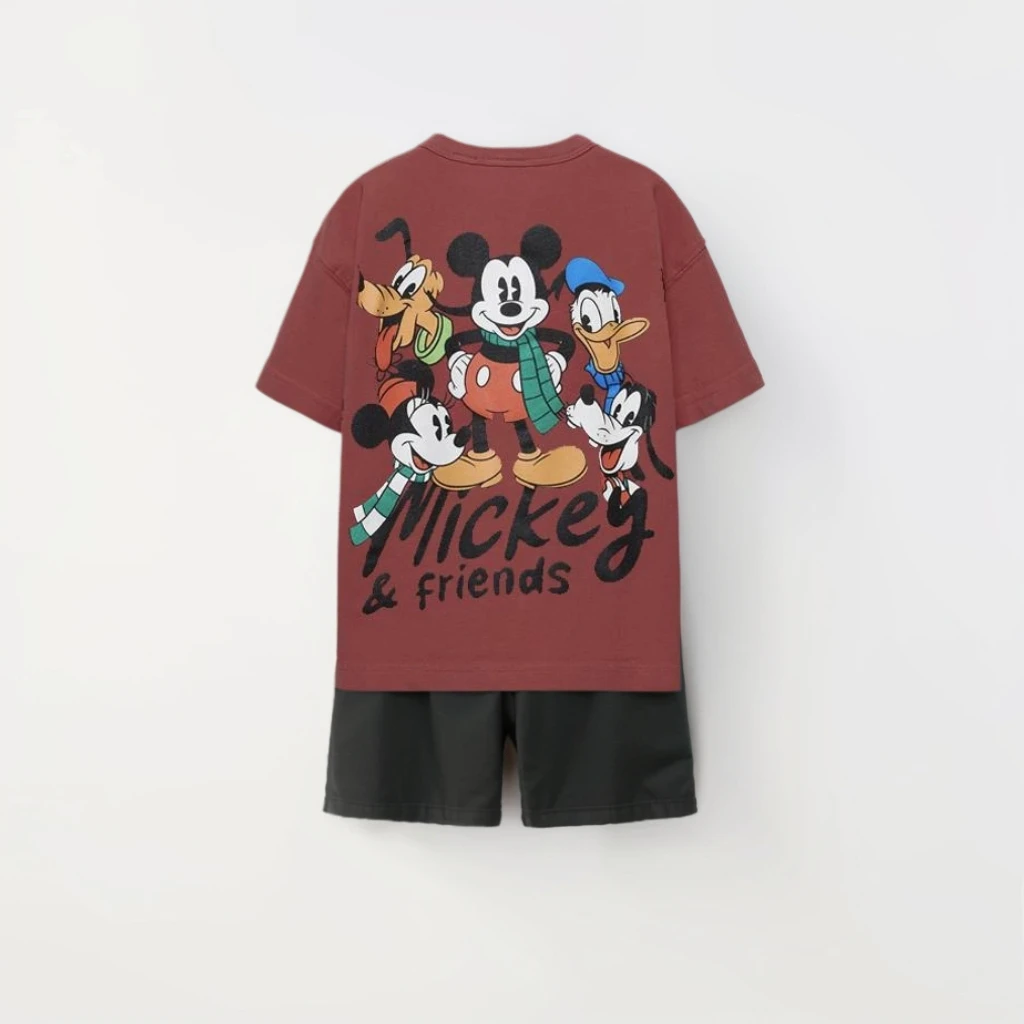 cartoon Tees Boy Baby The Lion King Tshirt  Casual Loose Sports Tees + Short Set Kids Summer Costume Short-sleeved Tops Suit image 4
