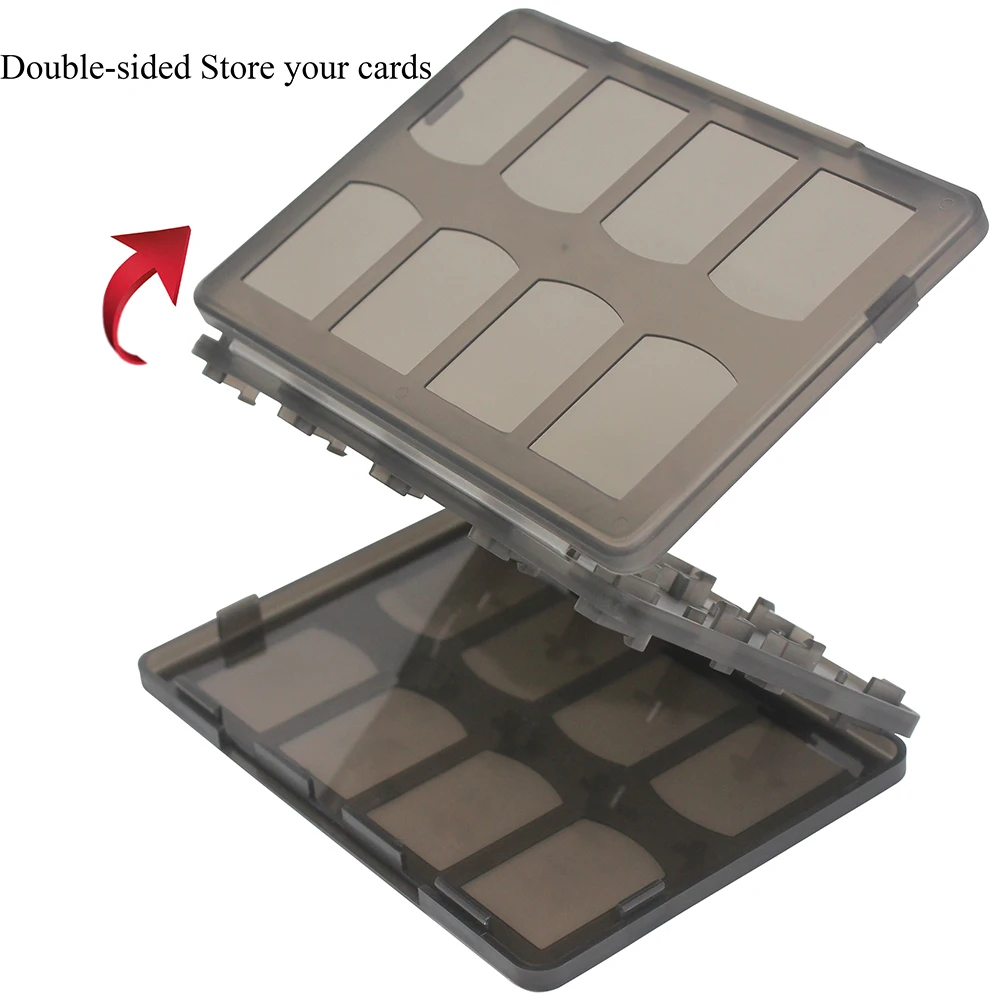 أوستنت 18 في 1 لعبة بطاقات الذاكرة صندوق تخزين حمل حامل لسوني PS فيتا PSV لعبة بطاقات صندوق تخزين واقية