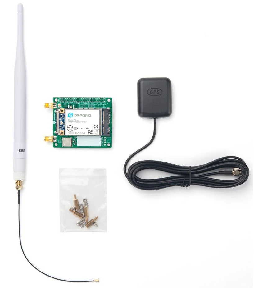 Trasmettitore/ricevitore multicanale ad alte prestazioni con controller concentratore Dragino PG1302-RPI LoRaWAN, completamente compatibile RPi3/4