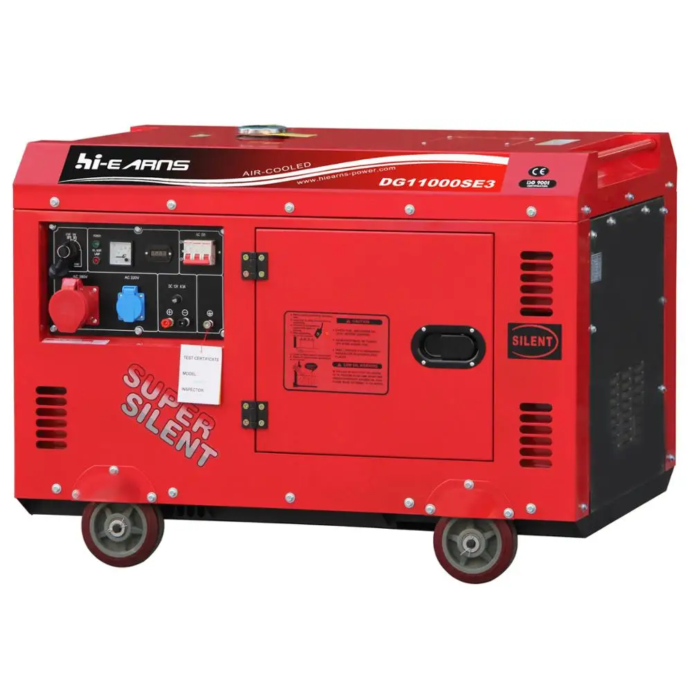 Hot sale 10KVA silent three phase welding machine portable diesel generator