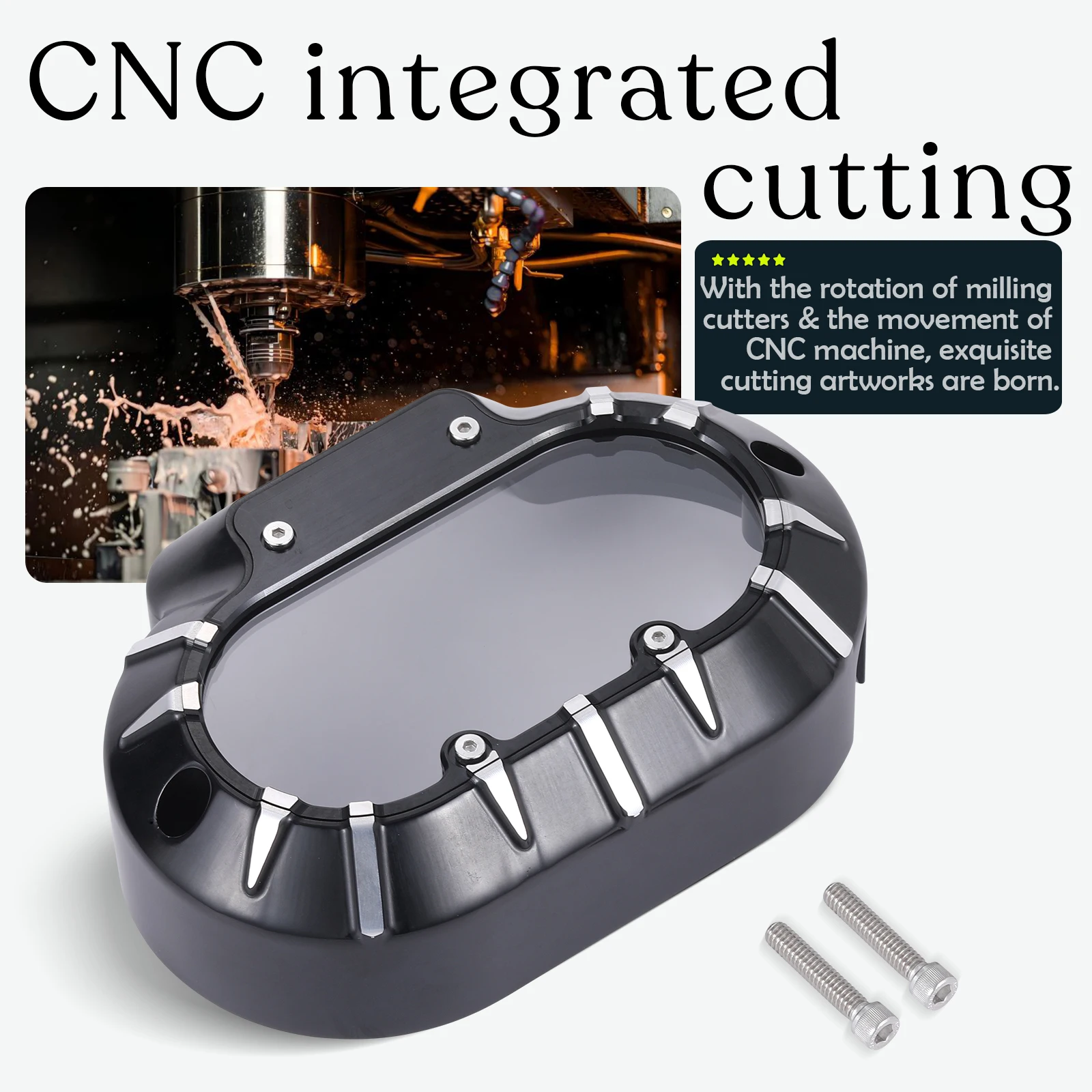 

Chromed Transmission Side Cover For Harley 2016-2017 FXDLS FLHTCU FLHTK FLHTKSE FLHX FLHXS FLHTCUTG 2014-2016