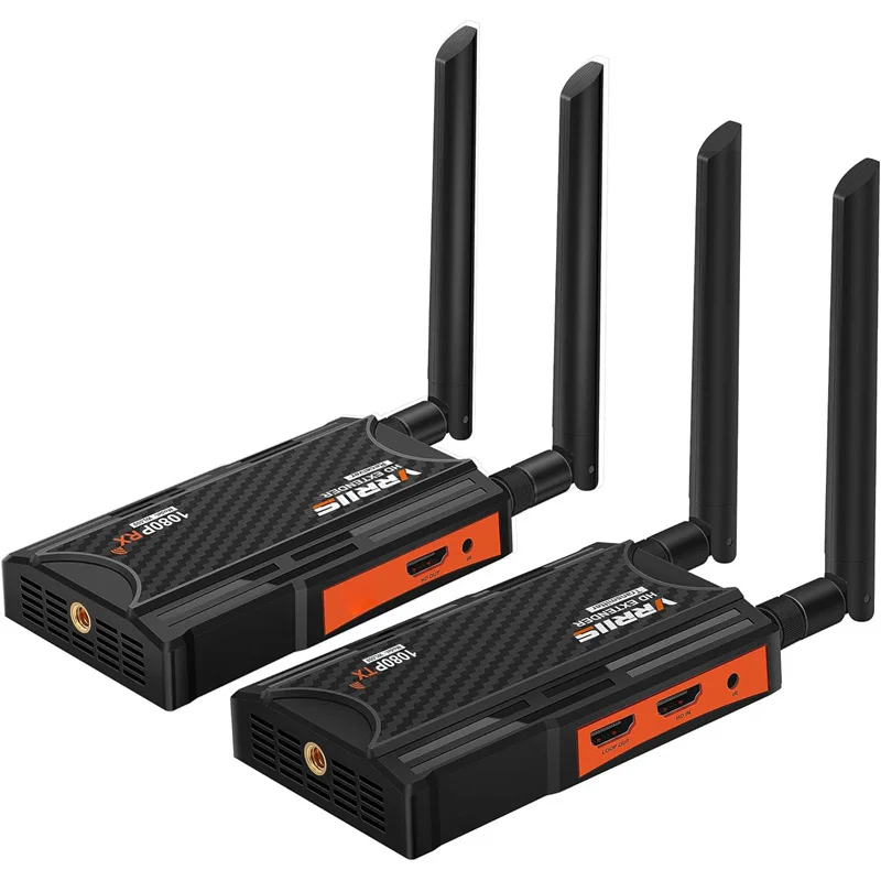 1080P 400m Wireless HDMI Extender 1TX To 5RX Splitter Video Transmitter Receiver for PS4 DSLR Camera Laptop PC To TV Projector