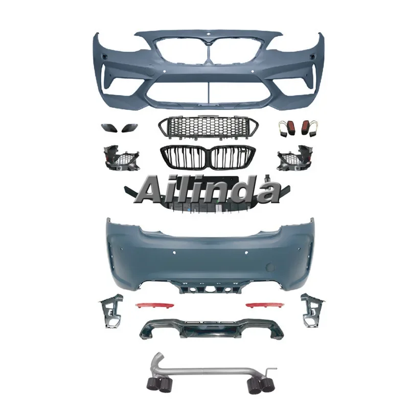 Suitable for BMW 2 Series F22 F23 218i 220i 225i Modified M2CS M2 Large Surround Front and rear bars